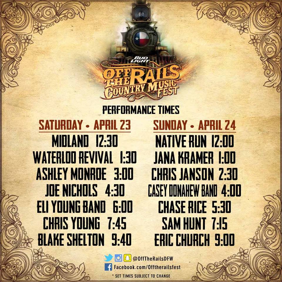 set times